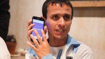 Estuvieron presentes integrantes de la Selecci&oacute;n Argentina de F&uacute;tbol para Ciegos.
