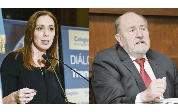 María Eugenia Vidal y Carlos Verna.