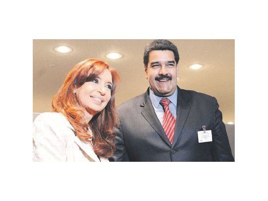 Cristina de Kirchner se dio tiempo ayer para entrevistarse en Nueva Yok con el presidente de Venezuela, Nicolás Maduro.