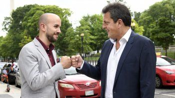 Sergio Massa y Juan González, asesor especial de Joe Biden.