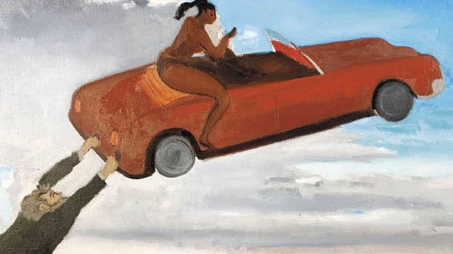 sapia. Sus coches rojos son el destello de fantasía en la pobreza.