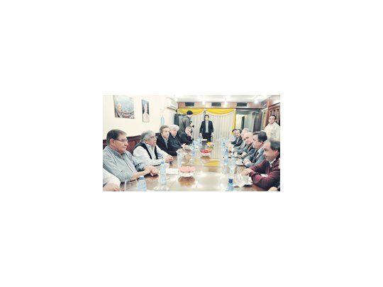 Guillermo Pereyra, Hugo Moyano y Julio Piumato recibieron a la cúpula radical en la Federación de Camioneros. A Gerardo Morales, Alfredo Martínez, Ricardo Alfonsín, Mario Barletta, Ricardo Gil Lavedra y Mario Negri no les ofrecieron nada para comer.