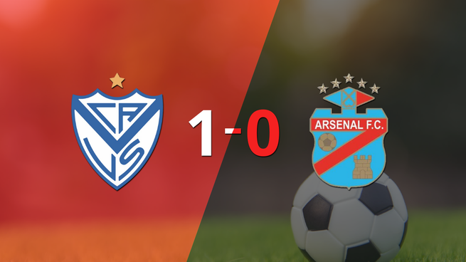 En su casa Vélez derrotó a Arsenal 1 a 0