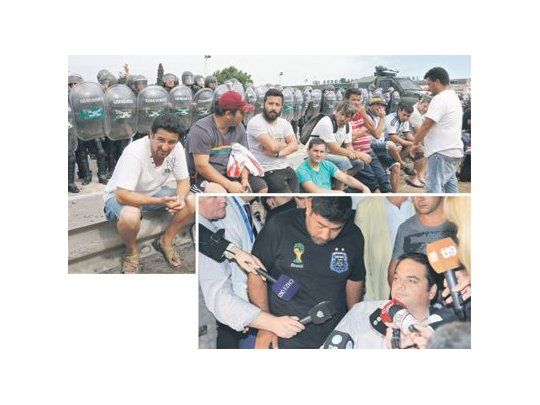 Los trabajadores de Cresta Roja cumplieron el acuerdo que cerraron con Jorge Triaca y mantuvieron liberado el ingreso a Ezeiza.