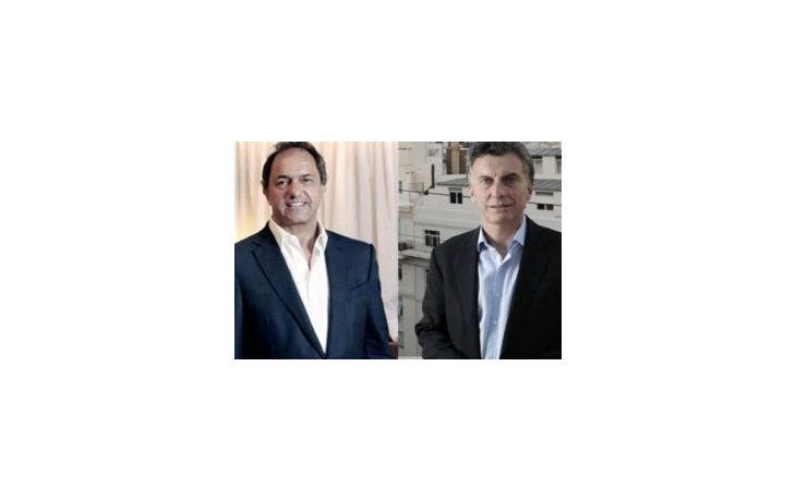 Daniel Scioli y Mauricio Macri