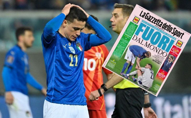 Frustración en la prensa italiana luego de la nueva eliminación de un Mundial