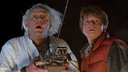 Christopher Lloyd and Michael J. Fox starred in the saga. Christopher Lloyd and Michael J. Fox starred in the saga.