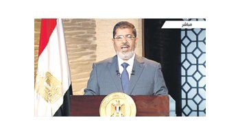 Mohamed Mursi, presidente electo de Egipto, se mostró ayer en televisión con un discurso moderado .
