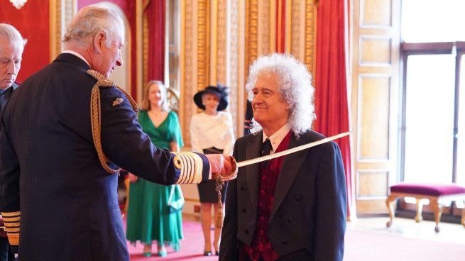 Brian May was knighted by Charles III