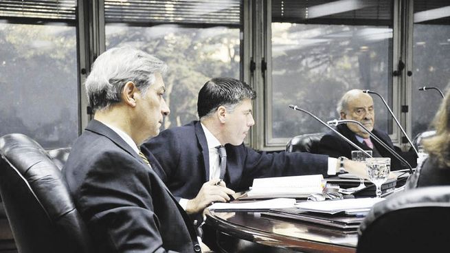 pleno. Horacio Rosatti y el secretario general Mariano Pérez Roller.