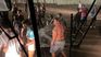 Broken glass, runs and damaged eyes.  This was the night of Racing fans in Rio de Janeiro.