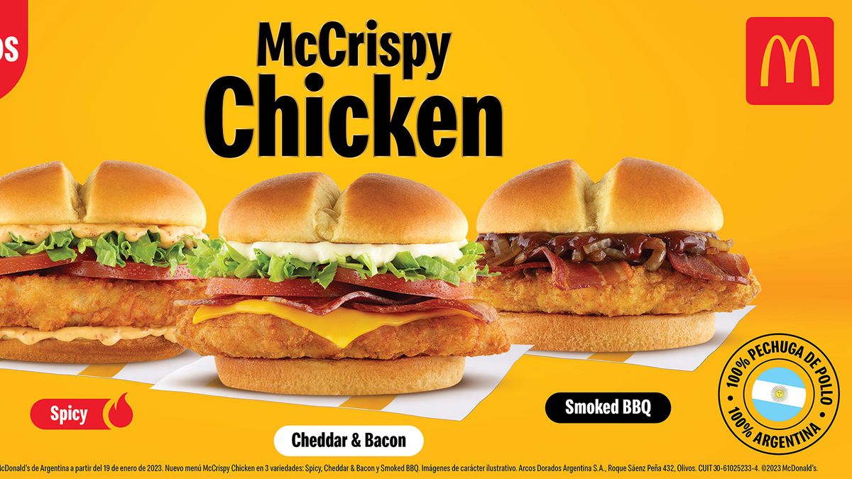 Triple sabor: McDonalds anuncia las nuevas McCrispy Chicken