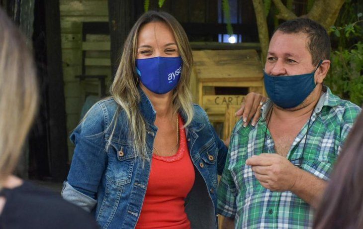 Aysa inauguró la obra de agua potable del Barrio Parque Guazu-Nambi en Tigre.&nbsp;