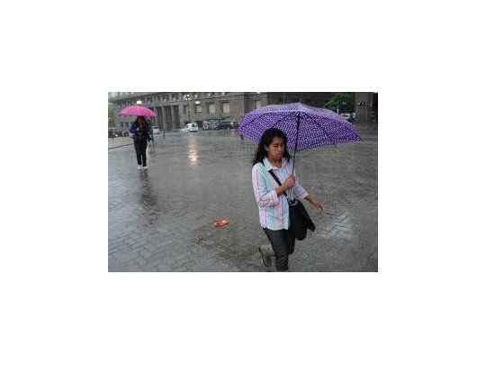 Lluvia y alivio en la Ciudad