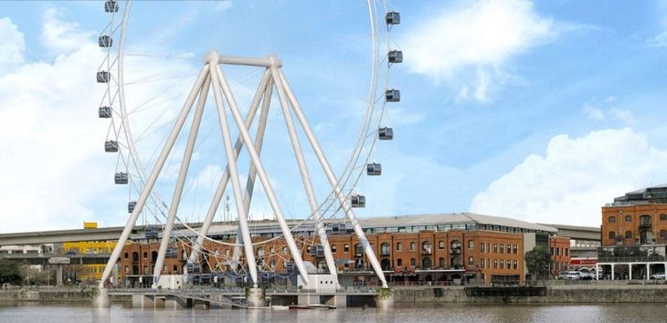 Render de cómo quedaría la Vuelta al Mundo en el barrio de Puerto Madero Render de cómo quedaría la Vuelta al Mundo en el barrio de Puerto Madero