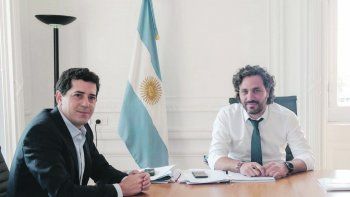 Mesa. El jefe de Gabinete y el ministro del Interior encabezaron el encuentro con funcionarios porteños y bonaerenses en la Rosada.