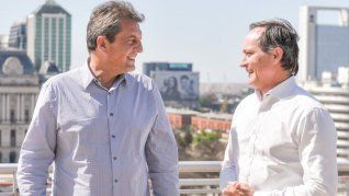 Sergio Massa y Camau Espínola.