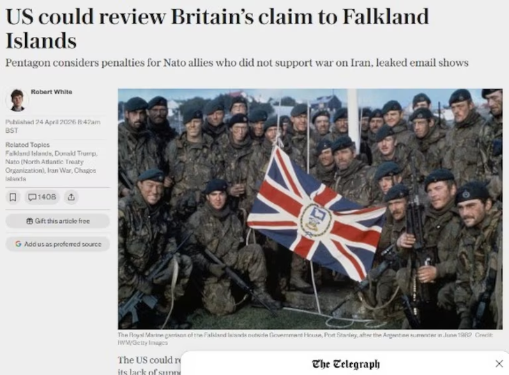 El medio The Telegraph tituló: 