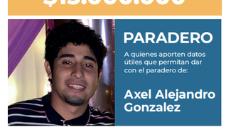 González, nacido el 9 de julio de 2004 y con último domicilio en el barrio Takay de Puerto Tirol, fue visto por última vez el 17 de mayo de 2026, cerca de las 2 de la madrugada, en el barrio Anunciación de la localidad de Fontana.