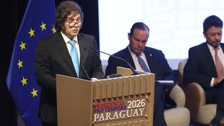 Javier Milei expuso su discurso en la ceremonia de firma del acuerdo Mercosur-UE.
