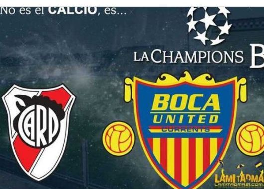 Los afiches que Boca le dedicó a River.