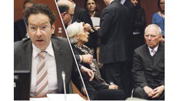 Las caras de la titular del FMI, Christine Lagarde, y del ministro alemán de Finanzas, Wolfgang Schaeuble, reflejaban anoche la situación de Chipre. Jeroen Dijsselbloem, titular del eurogrupo, lideró las negociaciones.