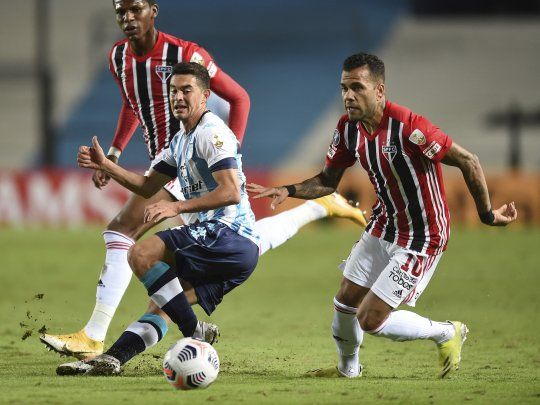 Racing empató con San Pablo en la Copa Libertadores.