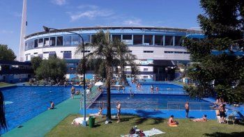 La pileta de la sede de Racing.