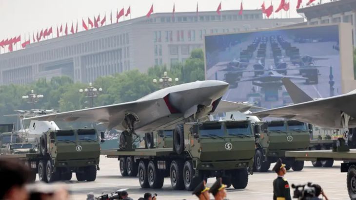 China exhibited missiles, state -of -the -art fighters and weapons never seen in public. China exhibited missiles, state -of -the -art fighters and weapons never seen in public.