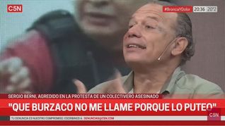 sergio berni: que burzaco no me llame porque se va a comer flor de puteada