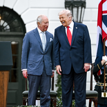 Dos reyes, uno de los posteos de las cuentas en redes sociales de la Casa Blanca, tras la visita de Carlos III. Dos reyes, uno de los posteos de las cuentas en redes sociales de la Casa Blanca, tras la visita de Carlos III.