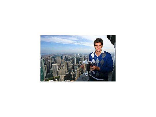 Juan Martín Del Potro en la cima de Nueva York.