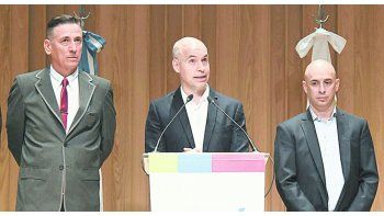 ámbito.com | Otros tiempos. A fines de 2016, Horacio Rodríguez Larreta y Martín Ocampo presentaban al flamante jefe de su Policía, hoy detenido.