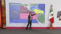 Fabián Vázquez Romaña, titular del Servicio Meteorológico Nacional, habla de El Niño en la Mañanera.