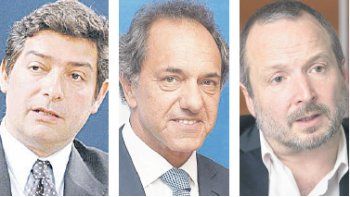 Horacio Rosatti, Daniel Scioli y Martín Sabbatella