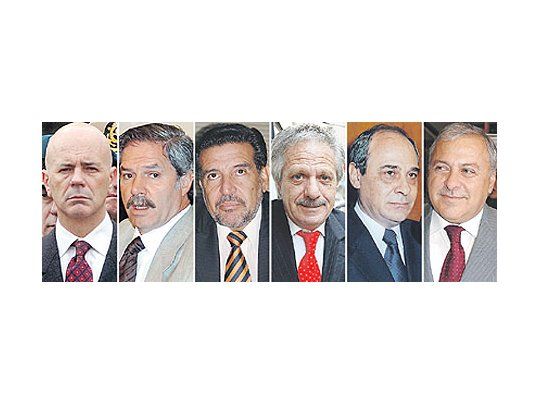 JorgeTelerman, FelipeSolá, Luis BederHerrera, Miguel AngelSaiz, HugoCóccaro y ArturoColombi.