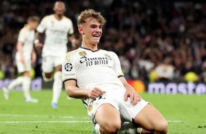 Nicolás Paz, Real Madrid midfielder. Nicolás Paz, Real Madrid midfielder.