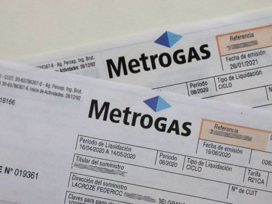 Factura Metrogas Aumento Tarifas Energía Gas Enargas
