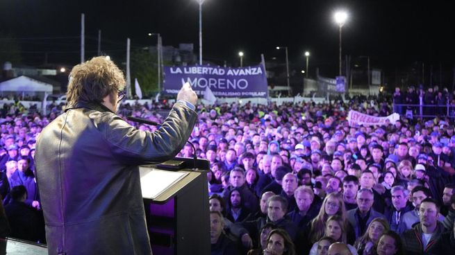 Javier Milei cerró la campaña de La Libertad Avanza de cara a las elecciones en Provincia.