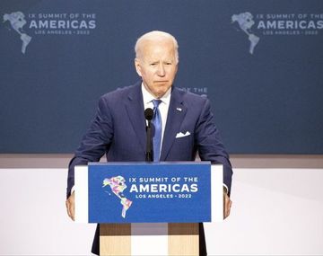 El presidente de Estados Unidos, Joe Biden, en la Cumbre de las Américas.