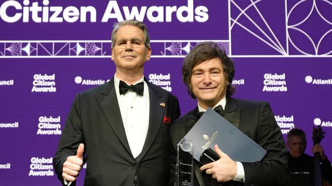 Javier Milei recibió el premio Ciudadano Global 2025.