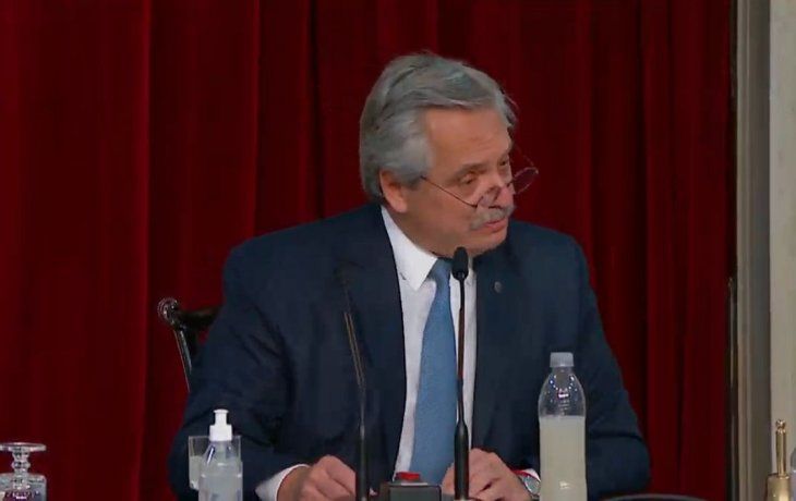 Alberto Fernández abrió el periodo de sesiones ordinarias en el Congreso.