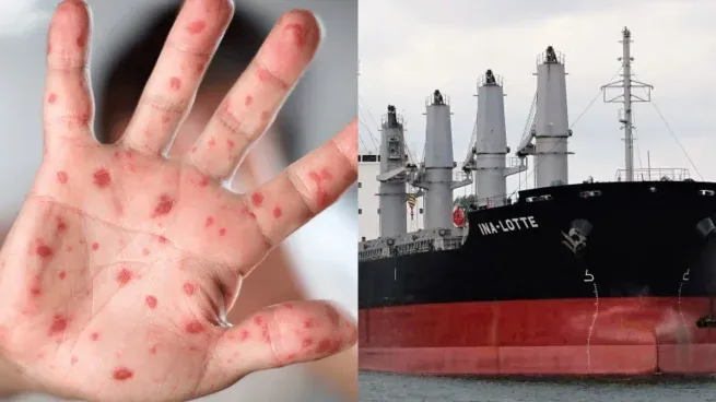 La tripulación presenta síntomas compatibles con la viruela del mono.