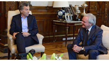 Mauricio Macri y Federico Pinedo reunidos.