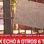 La empresa Lustramax despidió a 35 trabajadores y la fábrica está tomada hace 11 días. La empresa Lustramax despidió a 35 trabajadores y la fábrica está tomada hace 11 días.