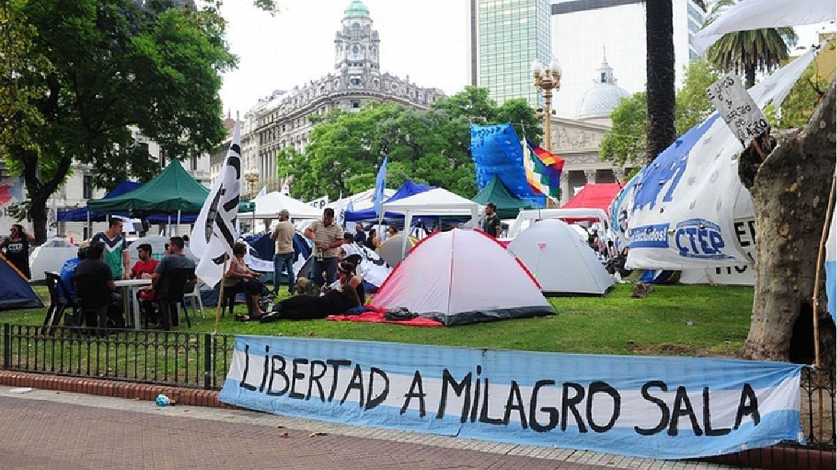 Acampe por Milagro Sala: insisten en reclamar un indulto para conmutar la  condena