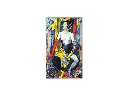 «La farsa»de RaquelForner, unade los 100artistas queeligióIgnacioGutiérrezZaldívarpara iniciarunacolecciónqueabarcará780nombres deimportanciaen el artenacional.