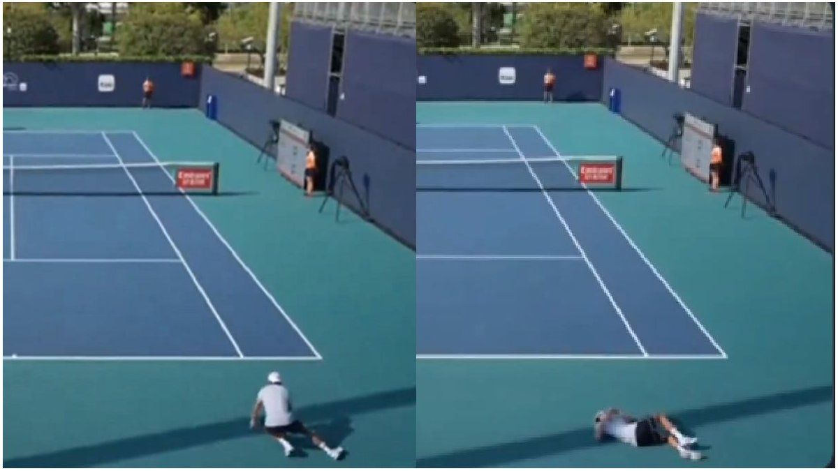 Tennis player decompensated in the middle of a match at the Miami Masters 1000