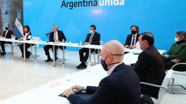 Alberto Fernández presentó en agosto los resultados de la adhesión al canje junto con Cristina Fernández de Kirchner y gobernadores. El acto sirvió de impulso para lanzar la agenda pospandemia.
