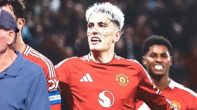 Vandalizaron un mural de Garnacho en el estadio del Manchester United